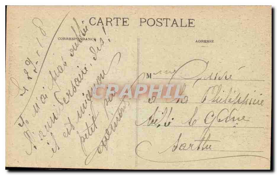 CPA Collection de la basilique du Bois chenu Le sacre — Rückseite