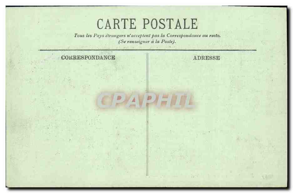 CPA Paris La Rue Royale et la Madeleine — Rückseite