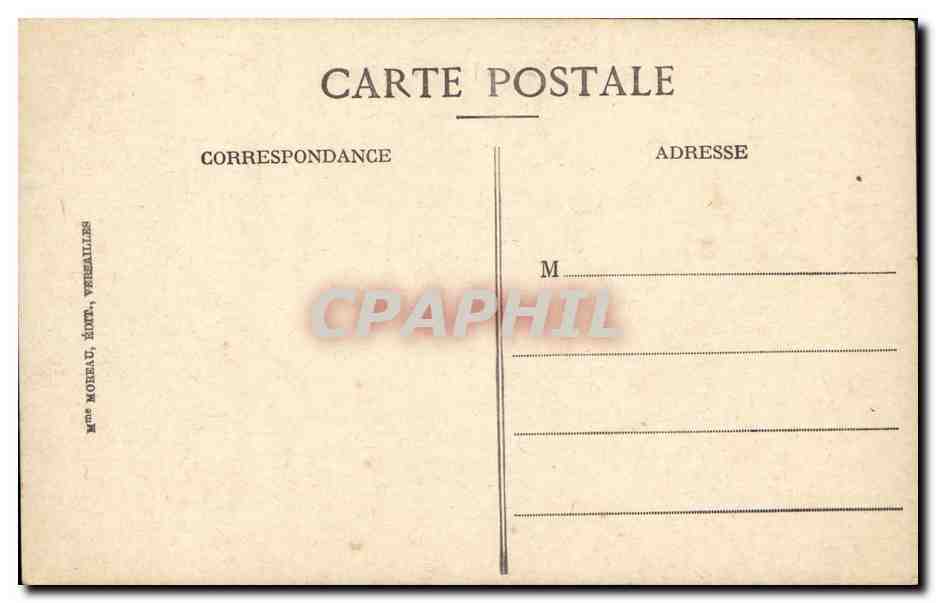 CPA Verssailles Palais du Petit Trianon Chambre de Marie Antoinette  — Verso
