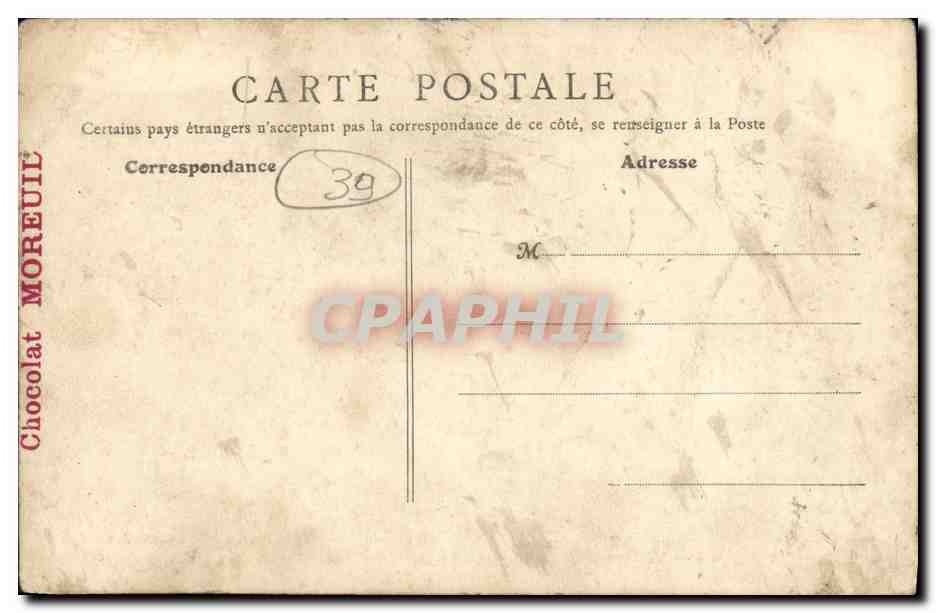 Villers-Farlay (Jura) — La Route de Mont-sous-Vaudrey — B.F., Paris, n°626 — Verso