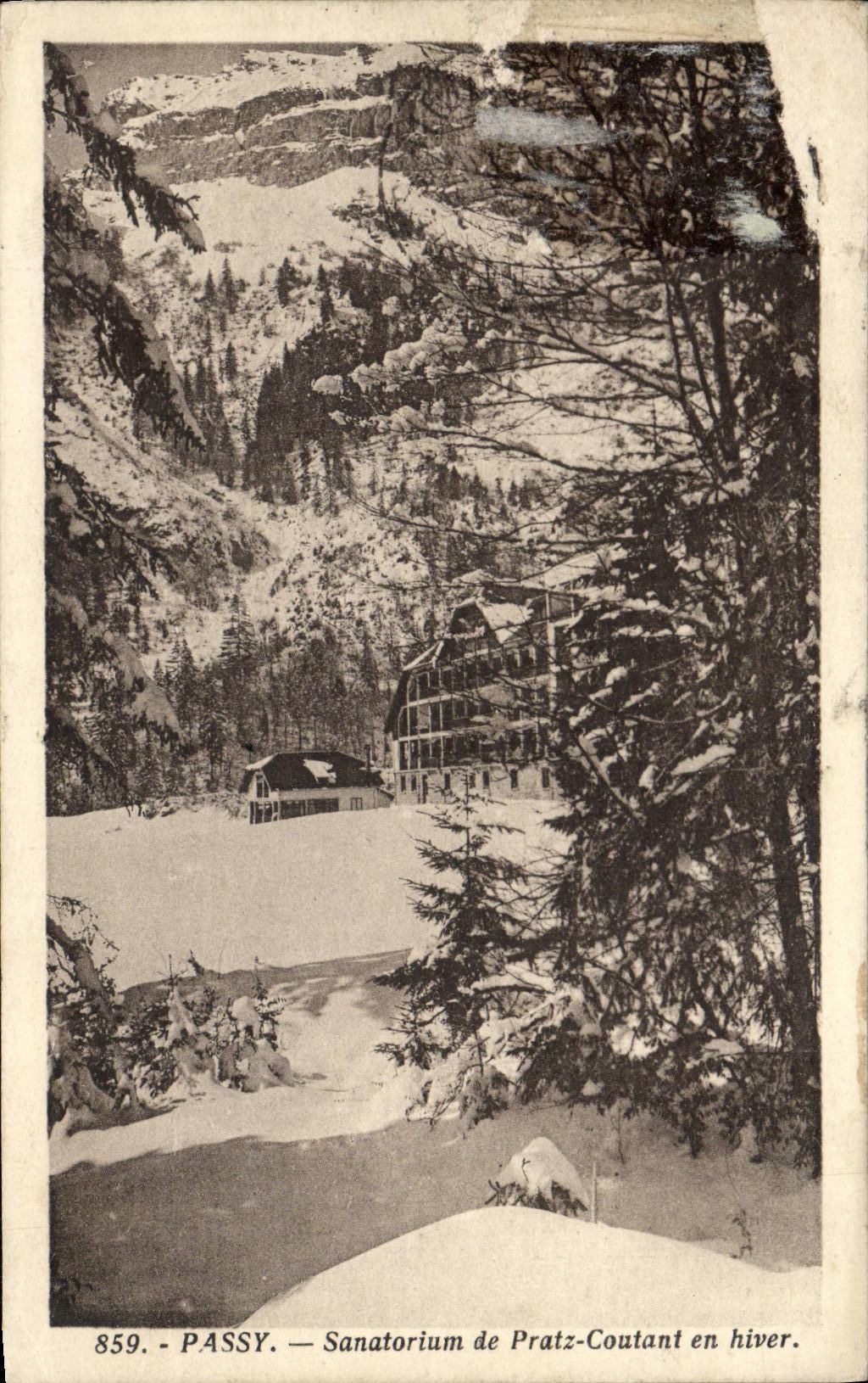CPA Passy Sanatorium de Pratz Coutant en hiver