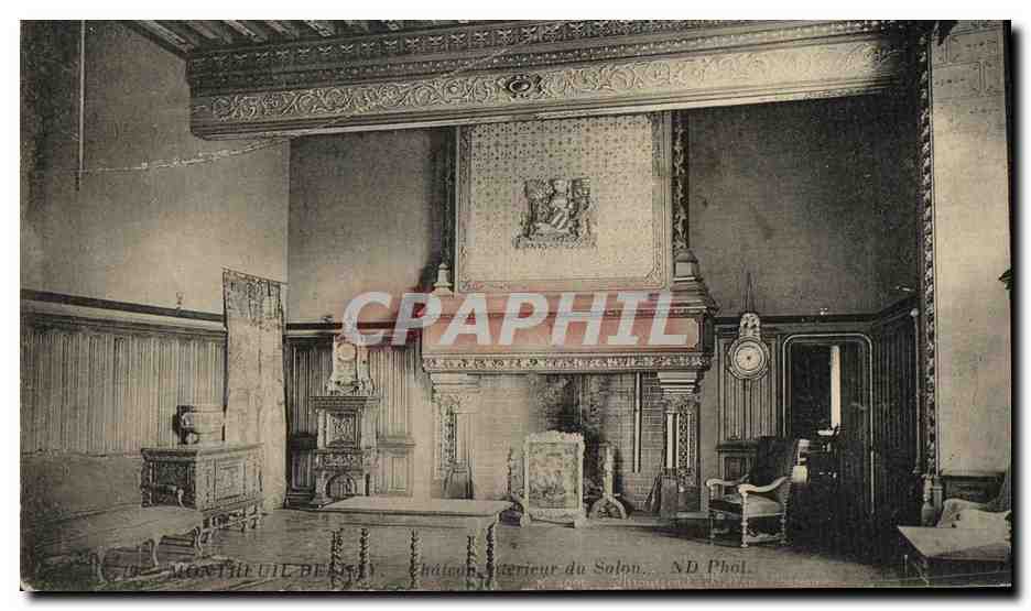 CPA Montreuil Bellay Chateau Interieur du salon