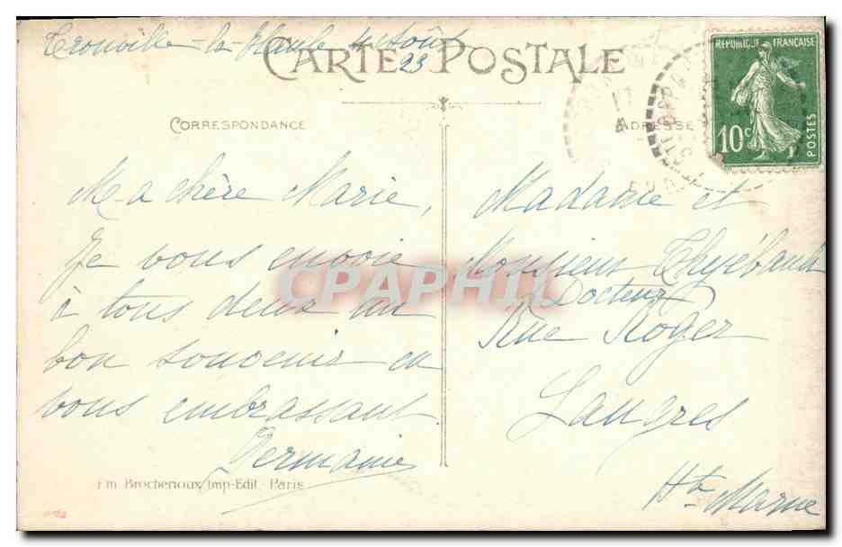 Un vieux loup de mer — La Normandie, série 635 — Éditeur C. L. B. — Verso