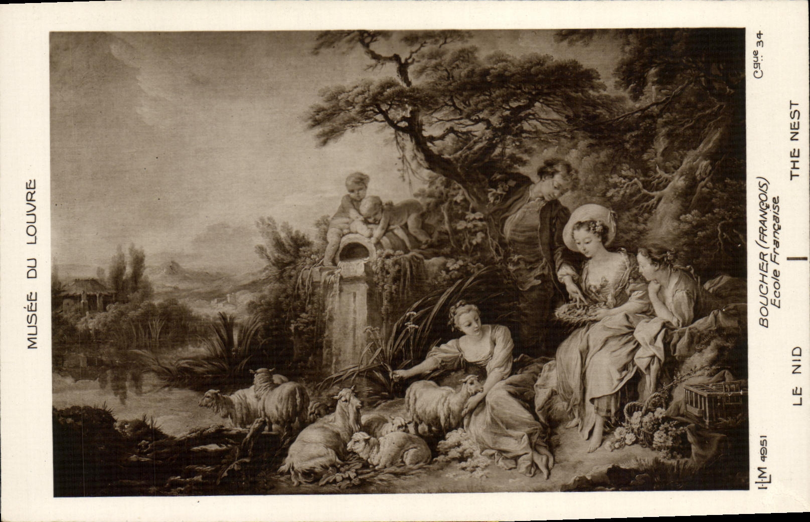 CPA Musee du Louvre Boucher Ecole Francaise Le Nid