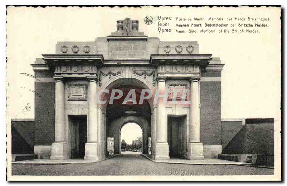 Porte de Menin — Mémorial des Héros Britanniques — Éditeur Delmot-Humbaut