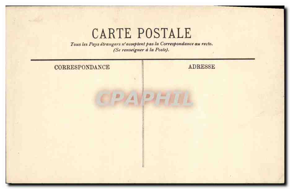 CPA Versailles Le Chateau La Cour de Marbe — Verso