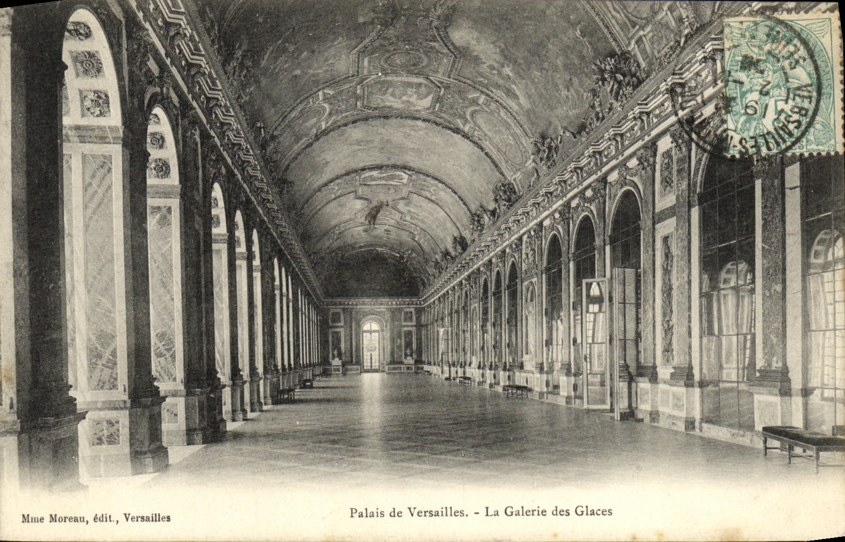 Palais de Versailles - La Galerie des Glaces — Mme Moreau, édit. Versailles