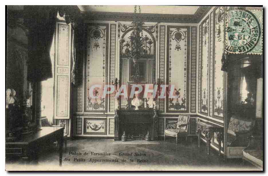 CPA Palais de Versailles Grand Salon des petits appartements de la reine