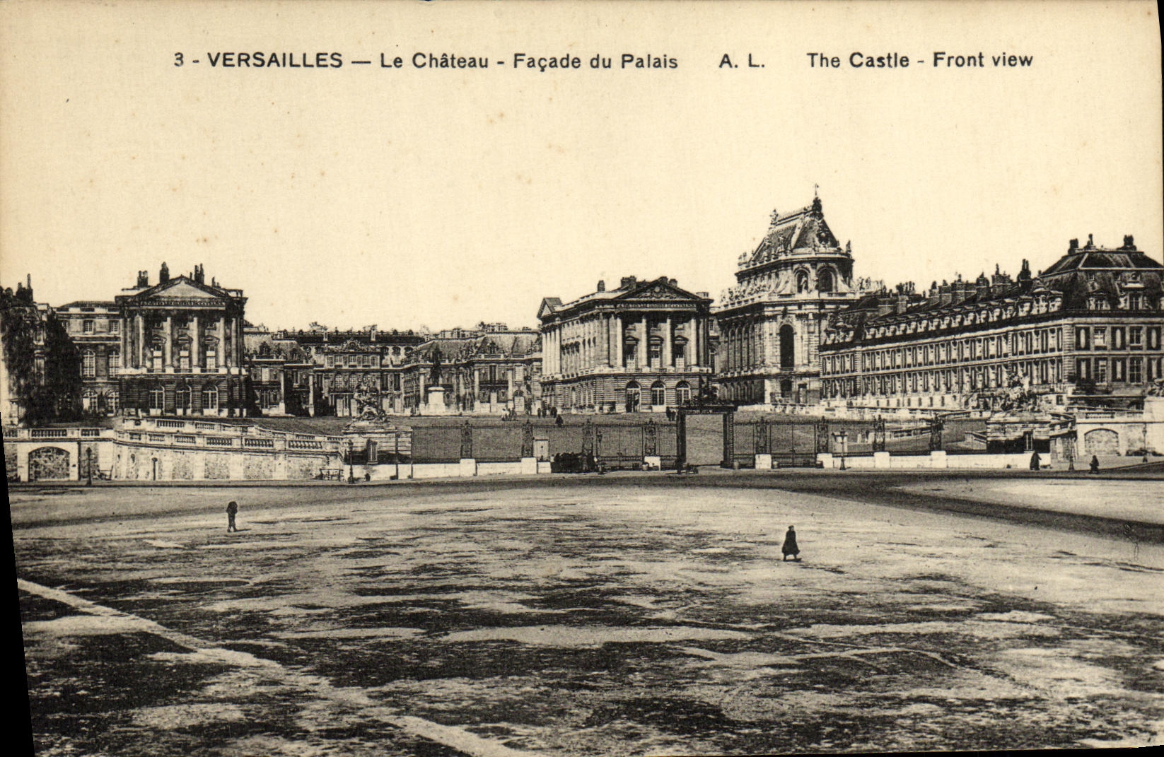 Versailles — Le Château — Façade du Palais — A. L.