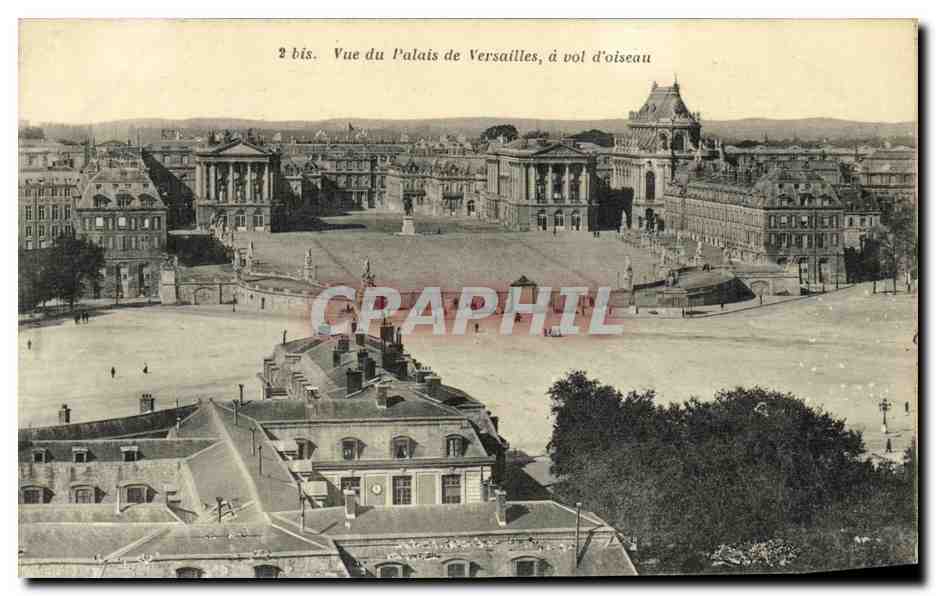 CPA Vue du Palais de Versailles a vol d oiseau
