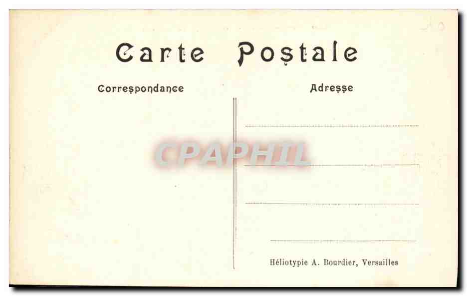 CPA Vue du Palais de Versailles a vol d oiseau — Verso