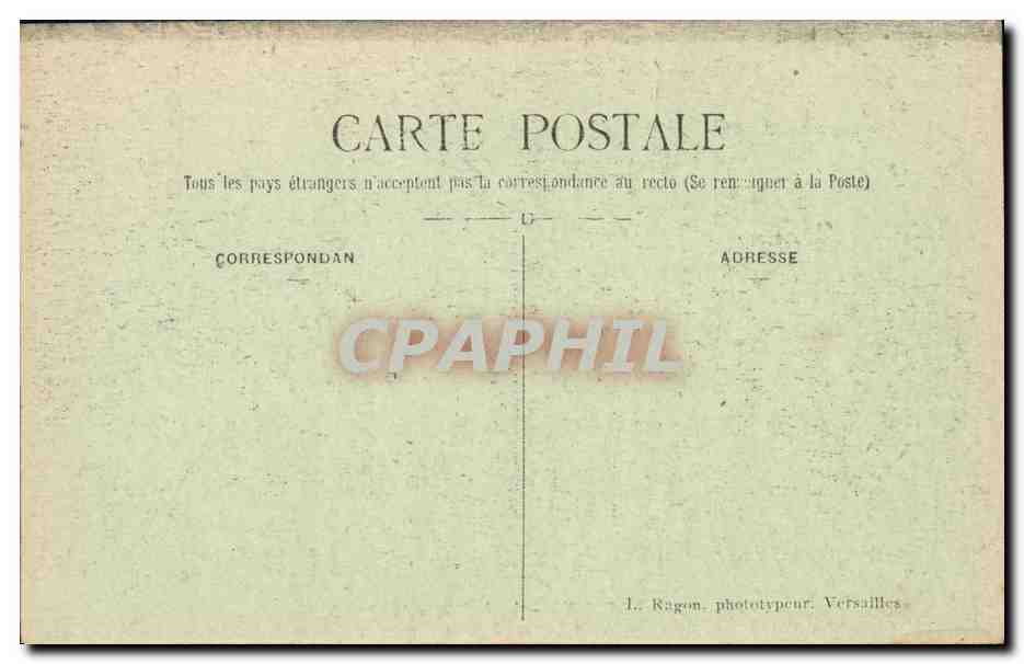 CPA Versailles Le Palais La Galerie des Glaces — Verso
