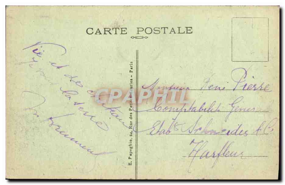 CPA Paris Ensemble de la Place de la Republique et l Hotel Moderne — Rückseite