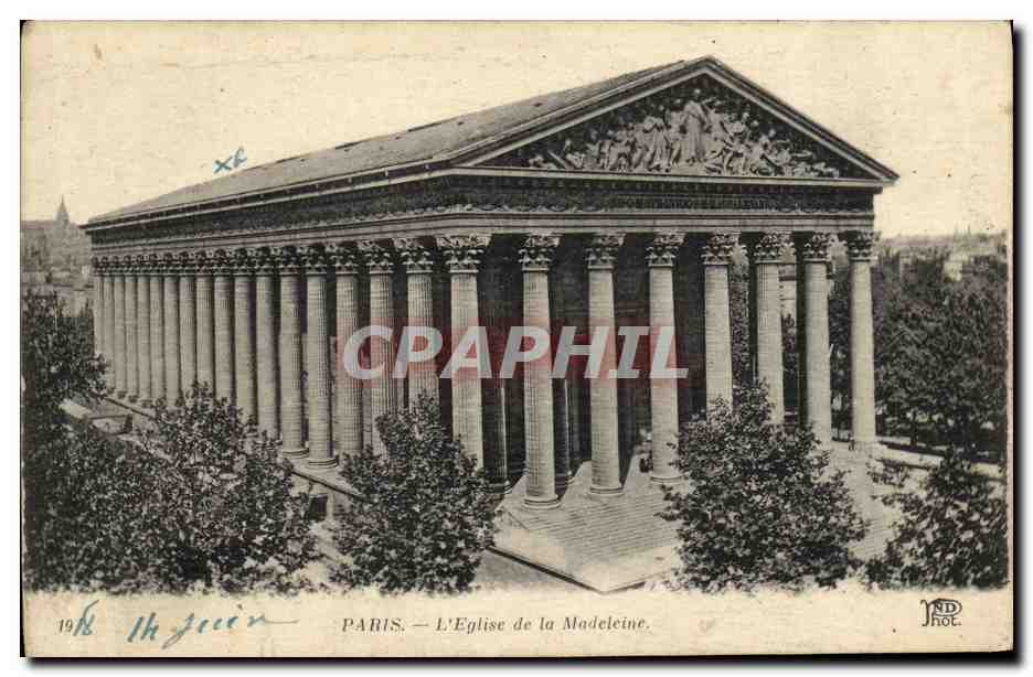 CPA Paris L Eglise de la Madeleine