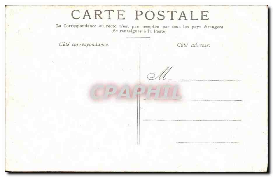 CPA Paris Le Palais Royal — Rückseite