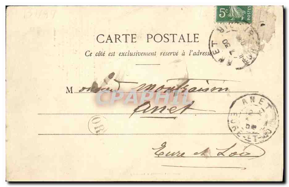 CPA Grand Concours Le bocal 500 000 francs de prix Loterie Jeux  — Verso