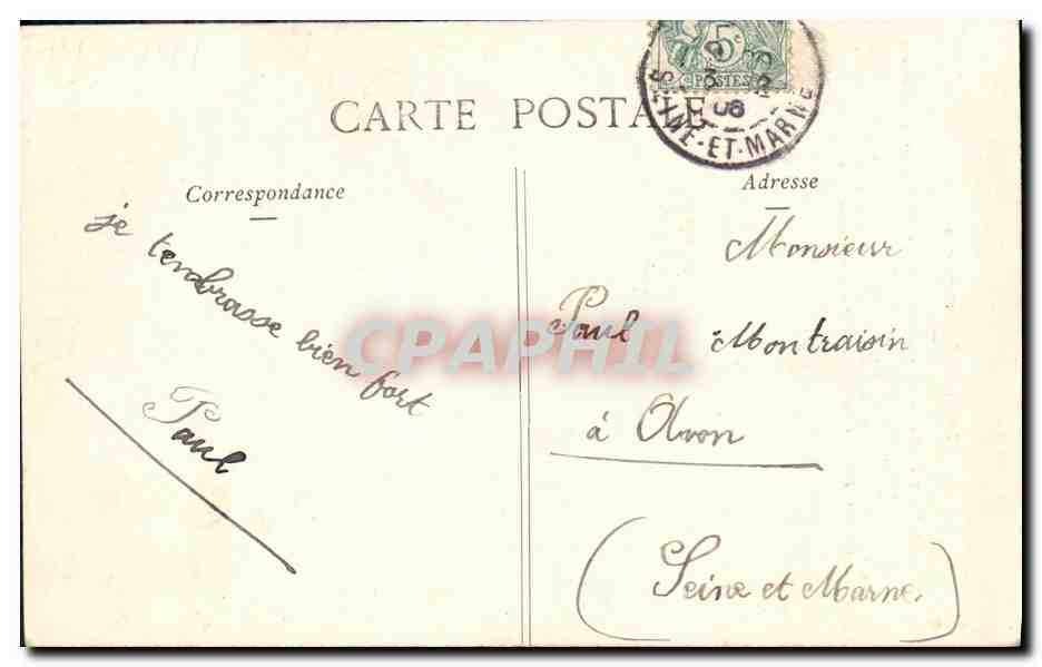 CPA La Legende des Puces Dieu — Rückseite
