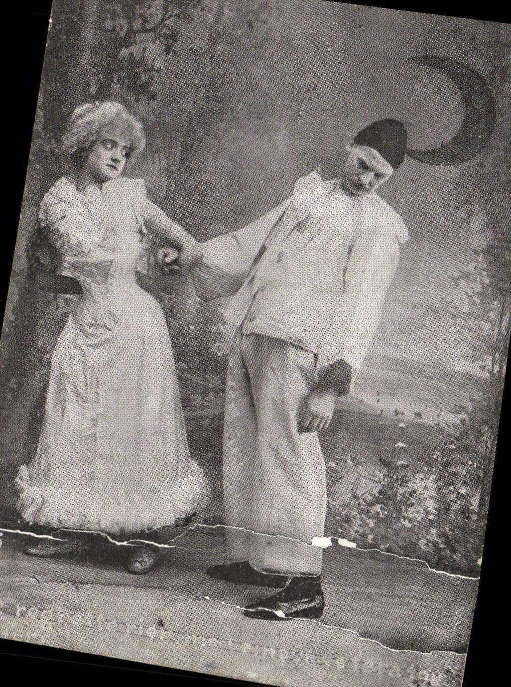 CPA ARlequin Lune