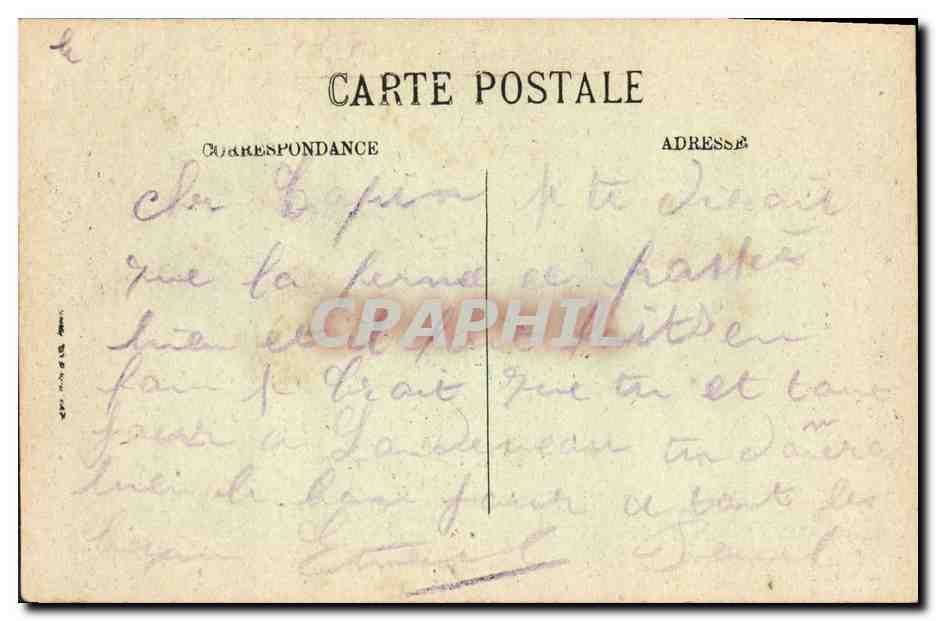 CPA Aubenas Vieux Chateau et Quartier Saint Benoit route de Vals — Rückseite