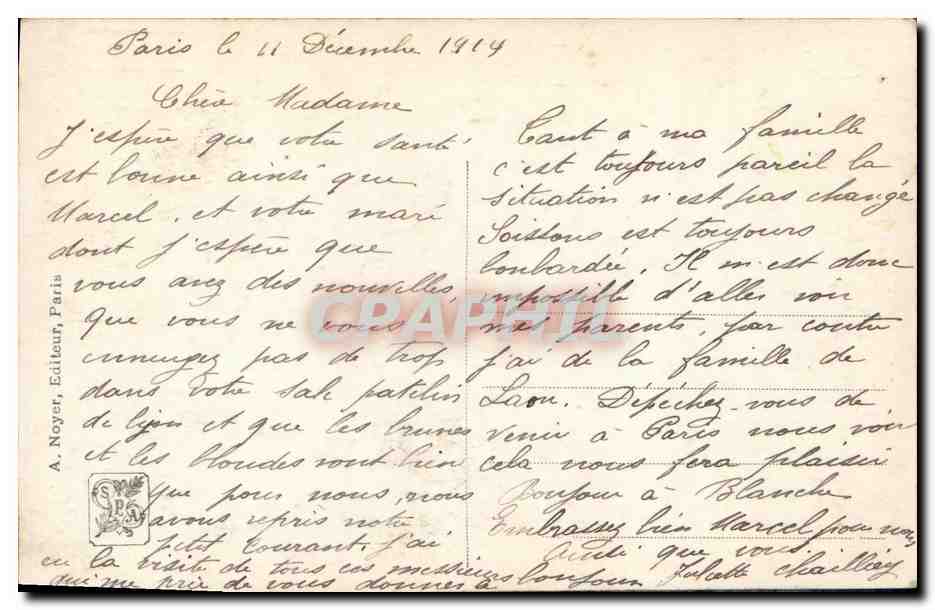 CPA Salon 1911 A Bettannier Annexes Alsace — Rückseite