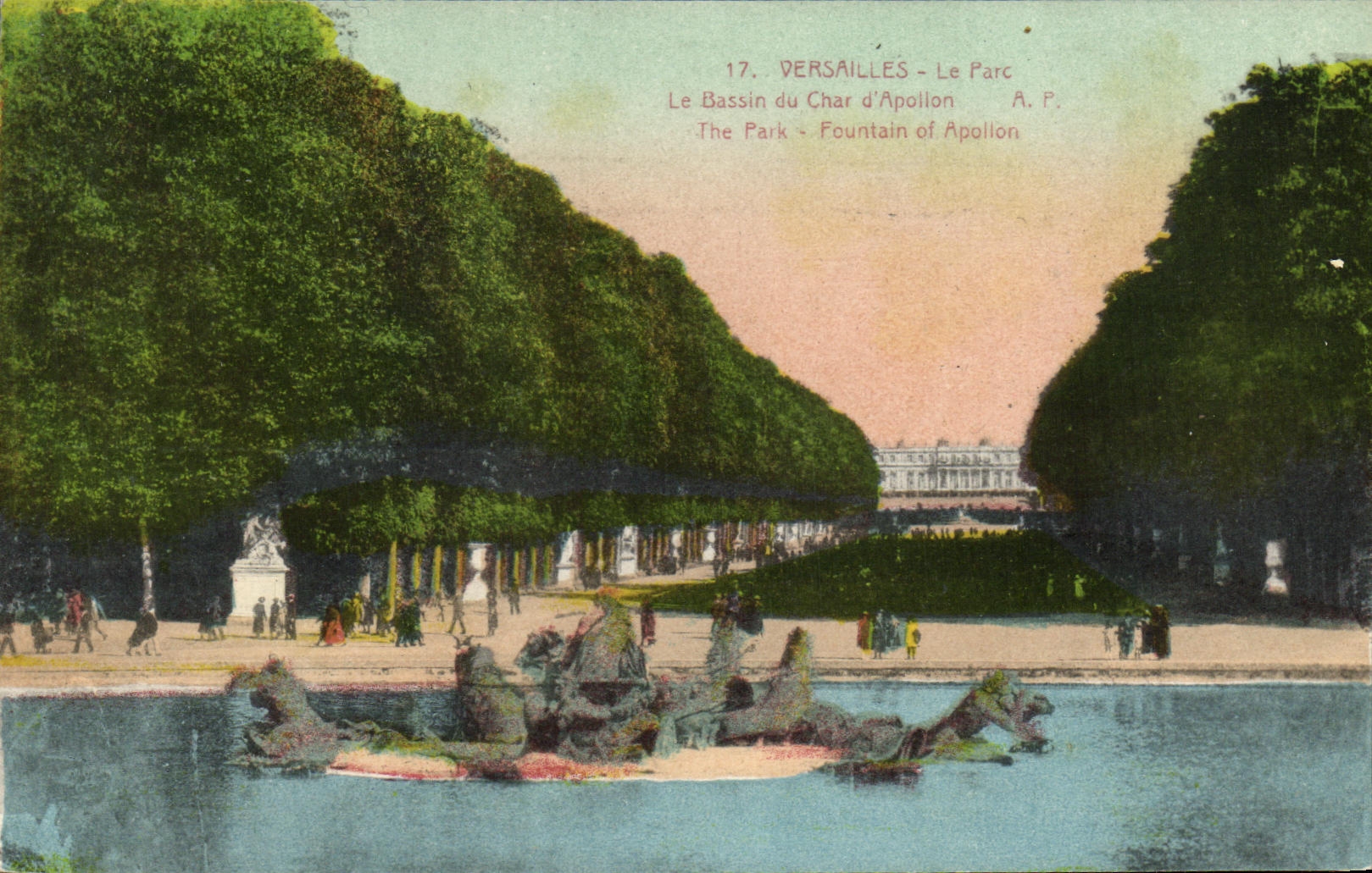 CPA Versailles Le Parc Le Bassin du Char d Apollon