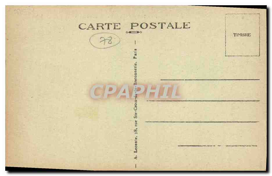 CPA Versailles Le Palais du Petit Trianon La Facade Sud — Verso