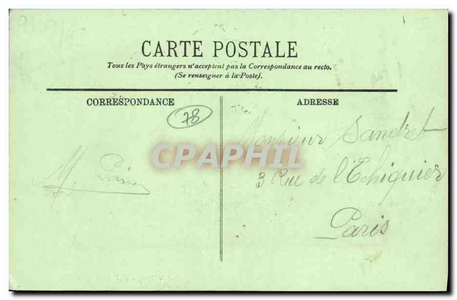 CPA Versailles Parc du Petit Trianon Vue sur le ruisseau et le temple de l amour — Verso