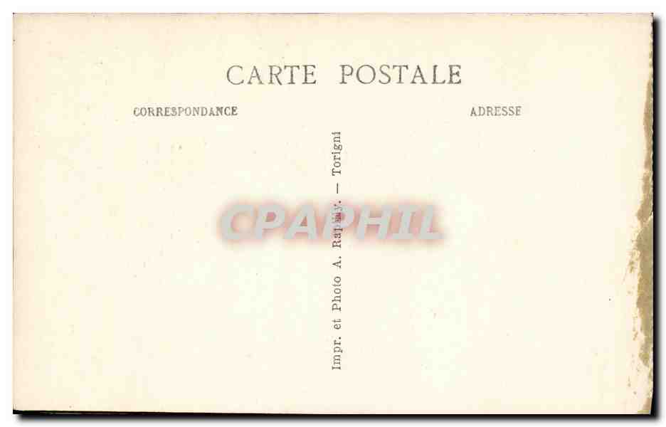 CPA La Chapelle sur Vire Interieur de la Basilique La Madone — Rückseite