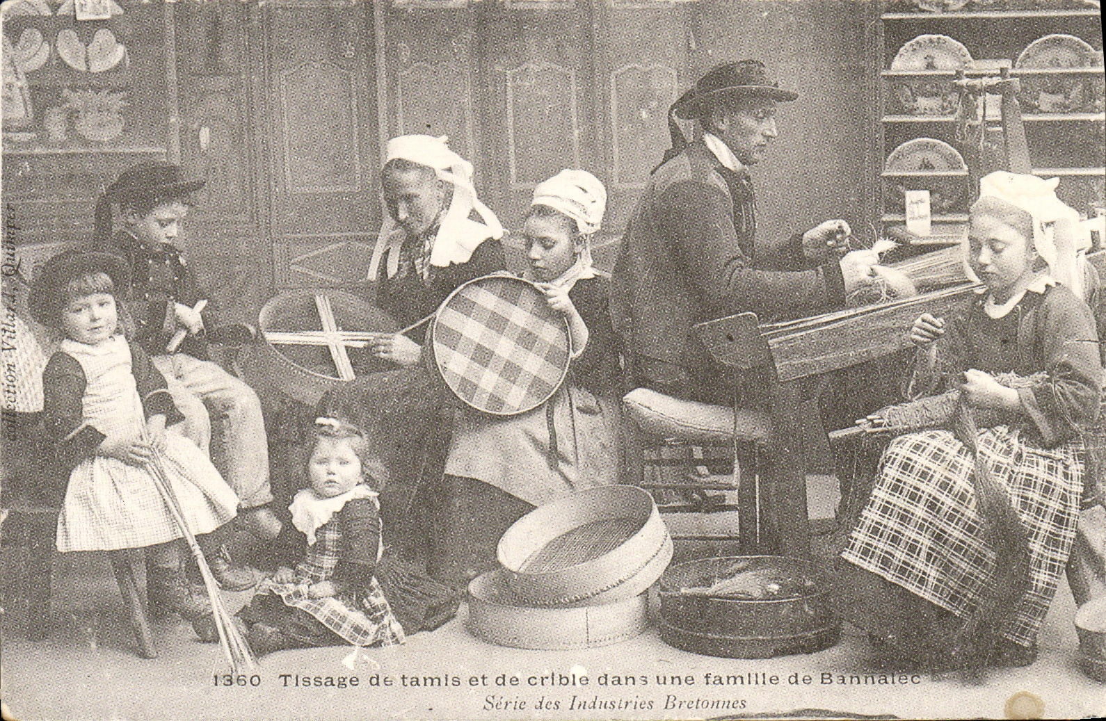 REPRO Tissage de tamis a Bannalec Folklore Costumes