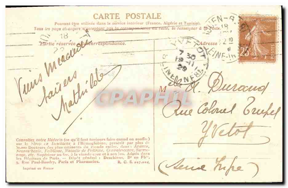 CPA Musee de Versailles Bataille de L Alma 1854 Militaria — Rückseite