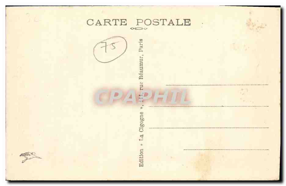 CPA Paris Maison de la Mutualite — Verso