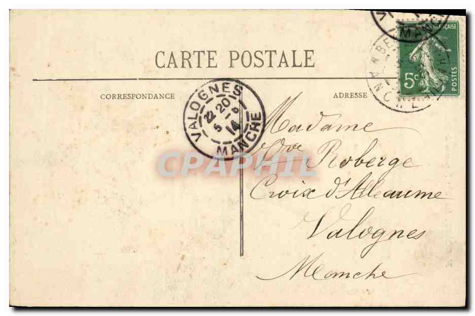 CPA M Gohel dans le Trousseau de Rosalie Folklore  — Verso