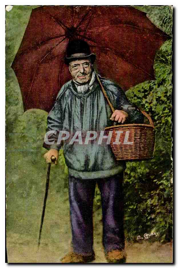 CPA La Normandie Pittoresque M Prechez pos des parapluies d ach teu