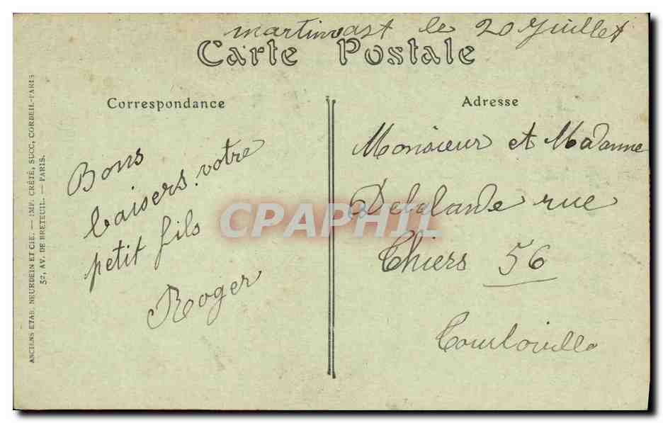 CPA La Normandie Pittoresque enfants Folklore  — Verso