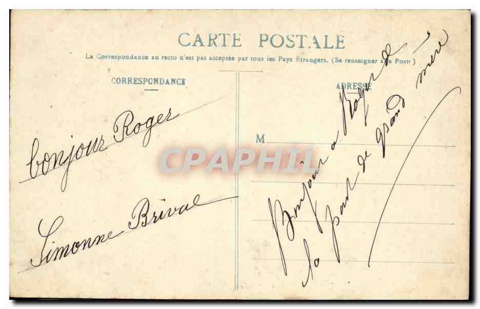 CPA Costumes Normands Femme Folklore  — Verso