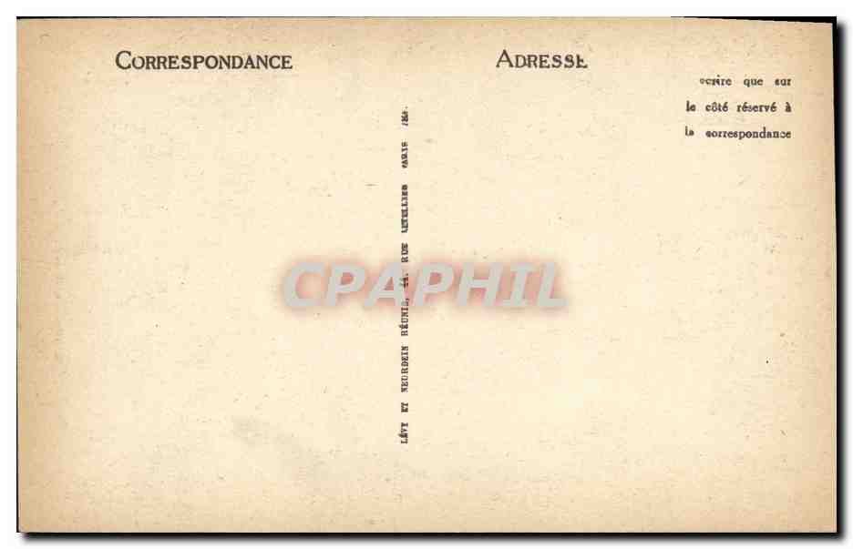 CPA Costume Normand Folklore  — Verso