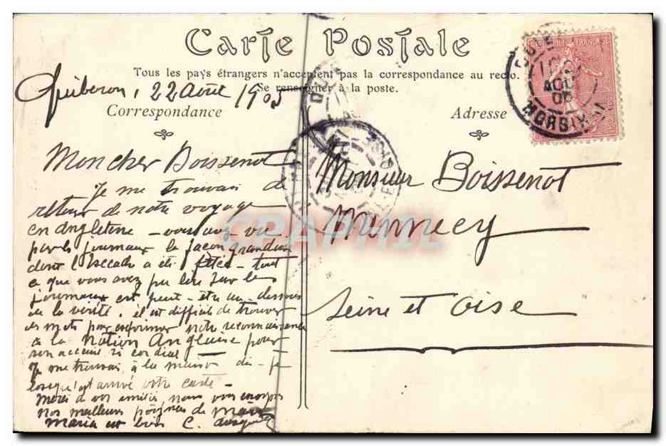 CPA Anciens Costumes de Paysans Normands Folklore — Verso