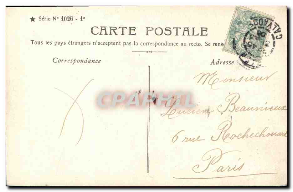 CPA Mon beau poisson Enfant — Verso