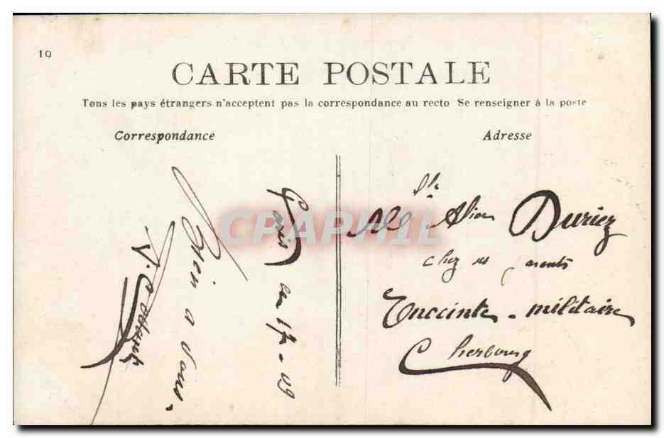 Madame Sans Gêne — scène de théâtre — A&S 770 — Verso