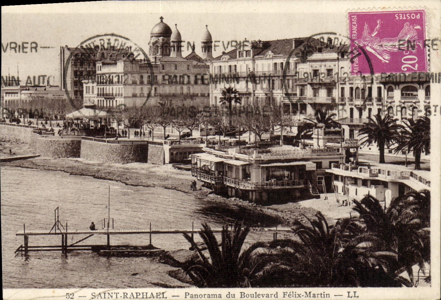 Saint-Raphaël — Panorama du Boulevard Félix-Martin — LL