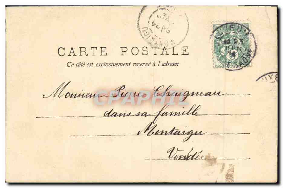 CPA Fantaisie Femme Un bebe dejaune  — Rückseite