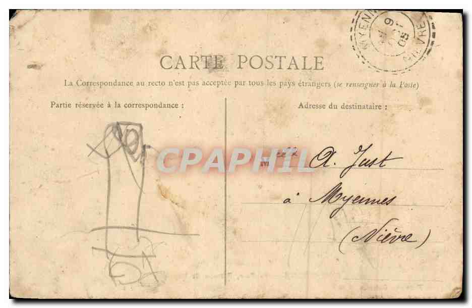 CPA Compiegne Le Parc Berceau de Napoleon — Verso