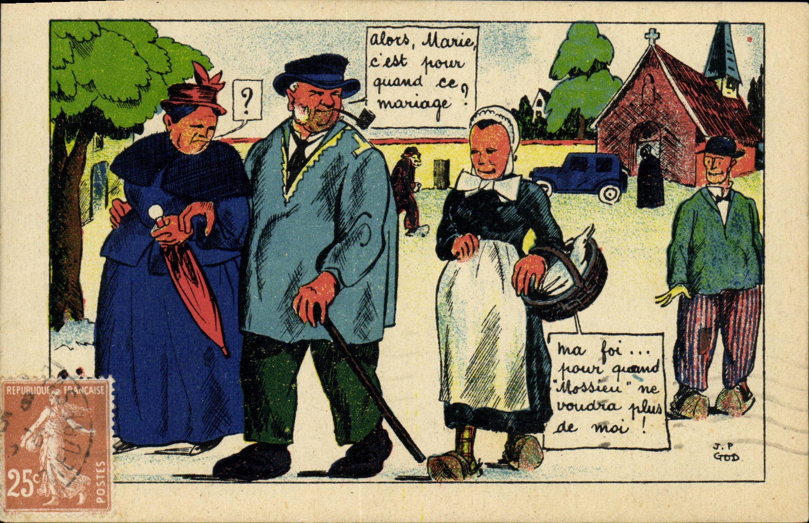Mariage pressé — humour — J.P. God
