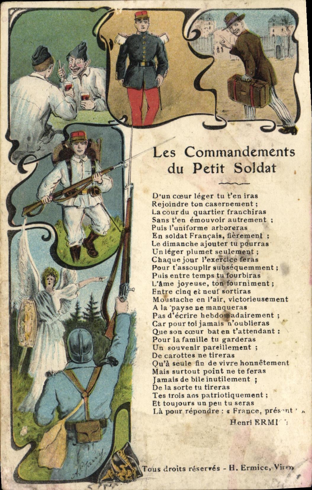Les Commandements du Petit Soldat — H. Ermice, Virenc