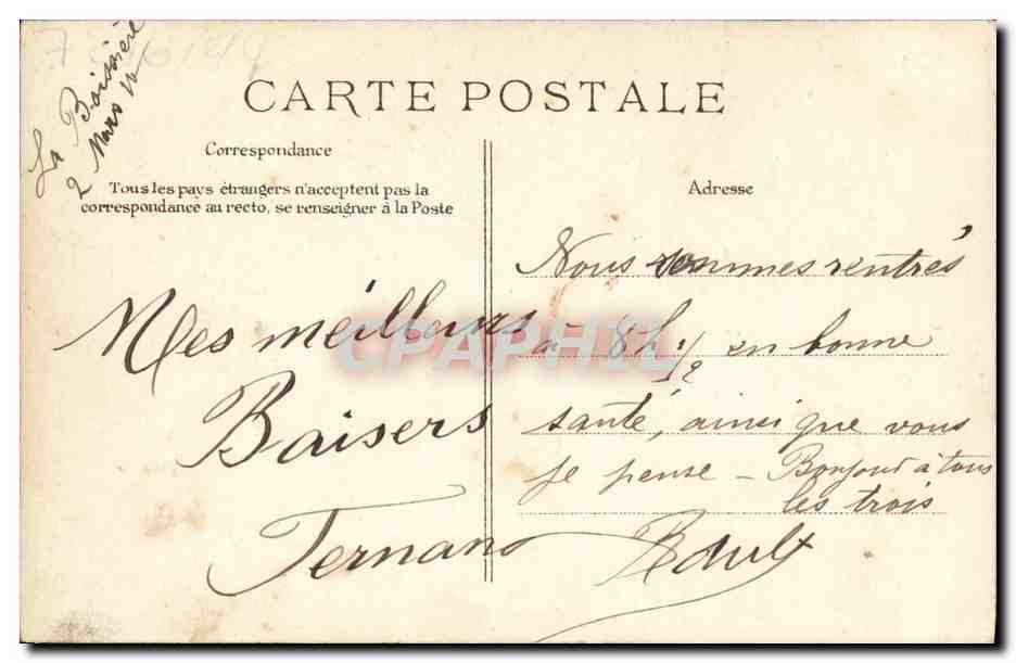 CPA L Heure de la Soupe Folklore  — Verso