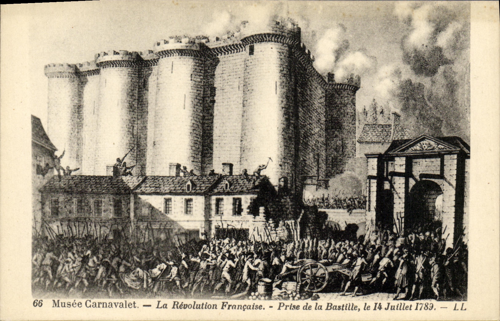 CPA Musee Carnavalet La Revolution Francaise prise de la Bastille 14 juillet 1789