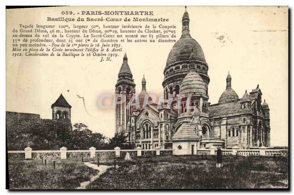 CPA Paris Montmartre Basilique du Sacre Coeur de Montmartre