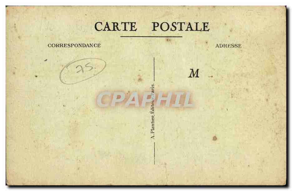 CPA Cabaret du Neant Paris Montmartre — Rückseite