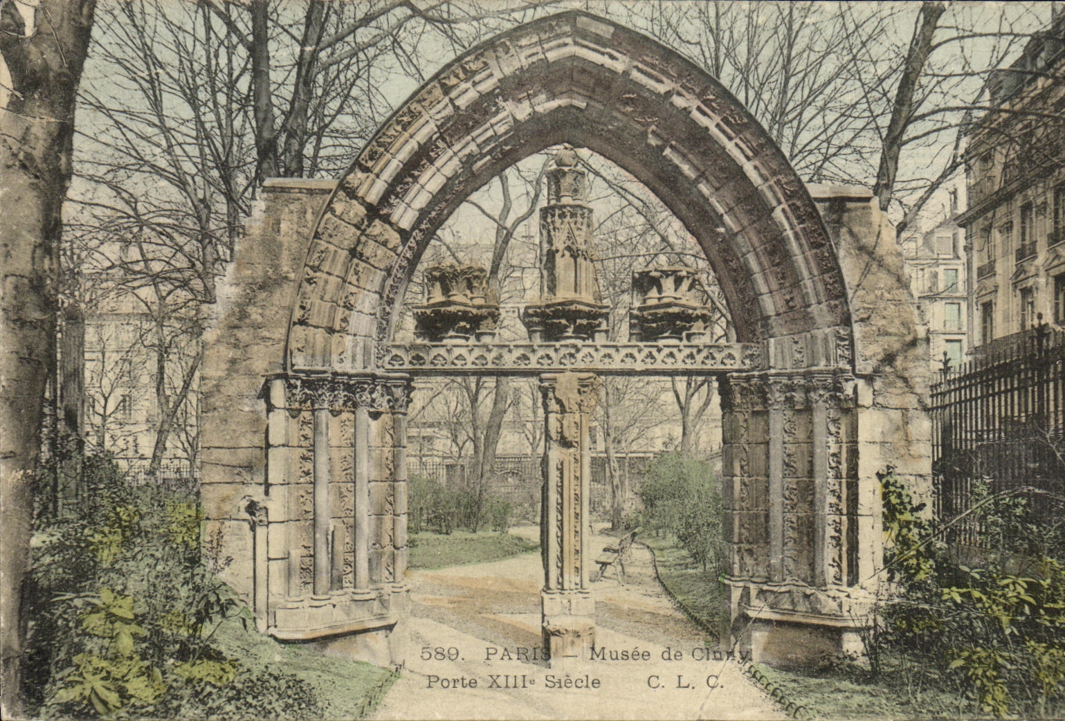 CPA Paris Musee de Cluny Porte Xlll e Siecle
