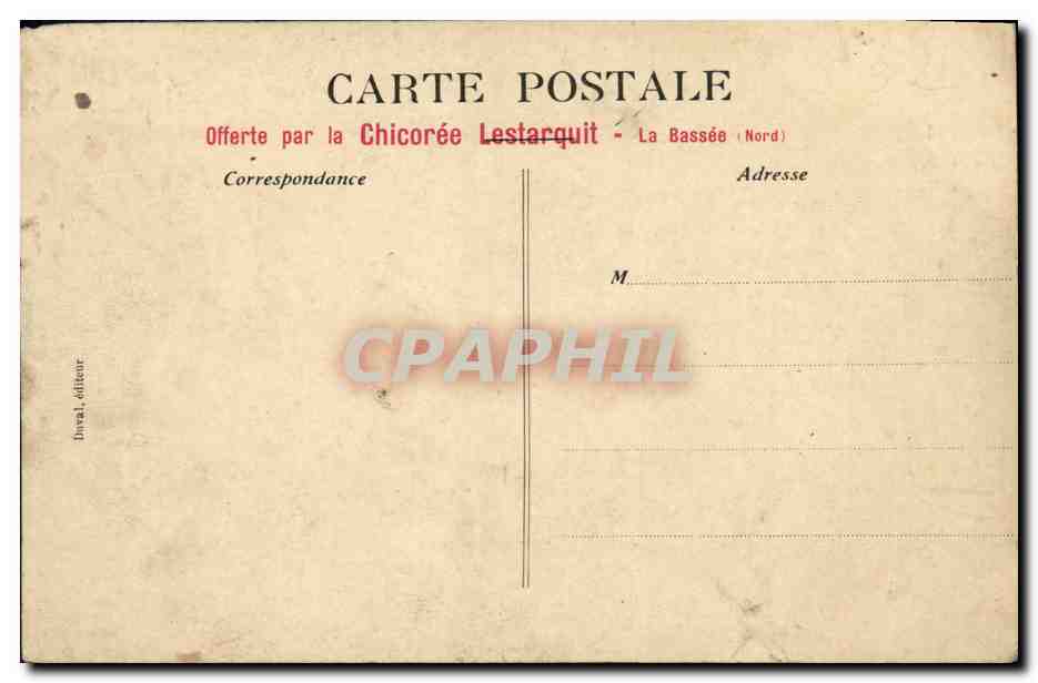 CPA Paris Montmartre Le Chevalier de la Barre devant la Basilique du Sacre Coeur — Rückseite